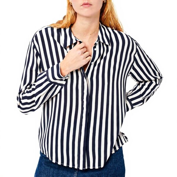 Chemise Femme Caroll 232c-caby Rayures Marine Anthracite