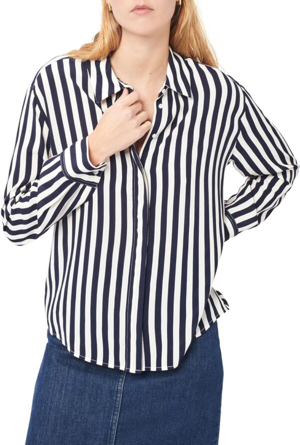 Chemise Femme Caroll 232c-caby Rayures Marine Anthracite-1