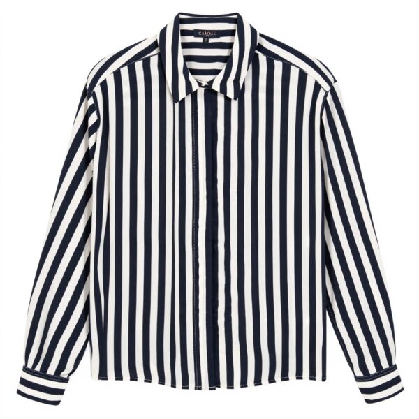 Chemise Femme Caroll 232c-caby Rayures Marine Anthracite
