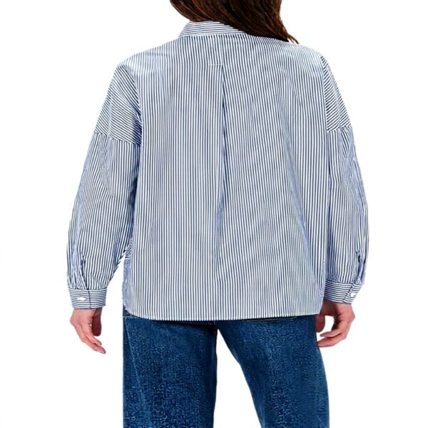 Chemise femme Caroll 232c-claudine coton ciel marine