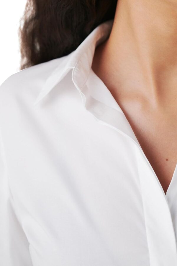 Chemise Caroll femme 242c-csensuel blanc élégant-5