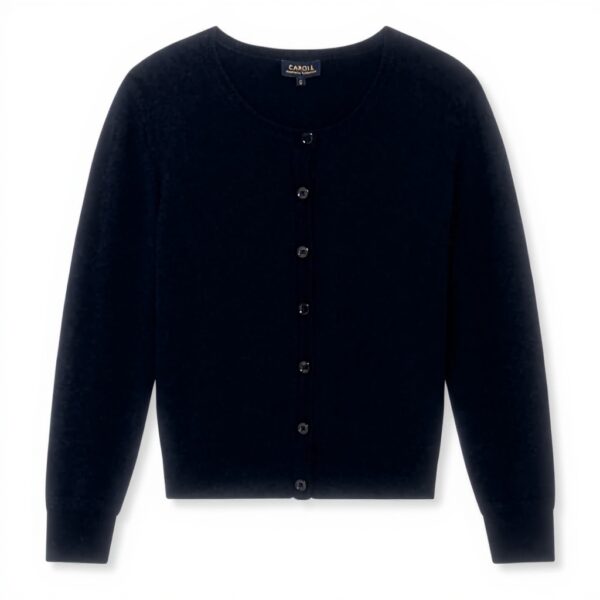 Gilet cachemire Caroll 242K-MCAROLINE marine taille M femme