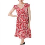 Caroll Robe Femme Vermillon Casual Mode 242r-rebelle