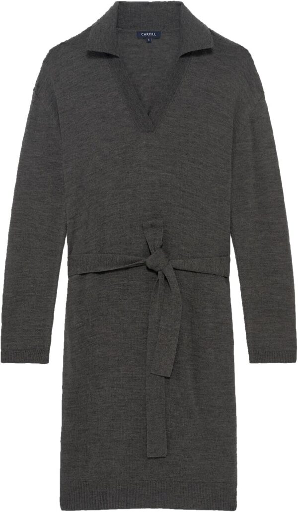 Caroll Robe Femme Gris Fonce Mode Casual Confortable-3