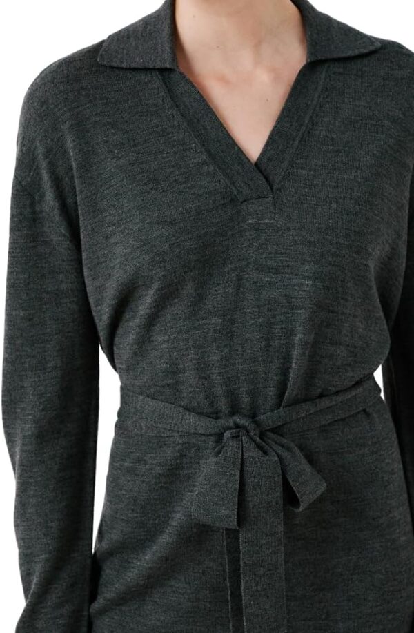 Caroll Robe Femme Gris Fonce Mode Casual Confortable-5