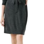 Caroll Robe Femme Gris Fonce Mode Casual Confortable-0