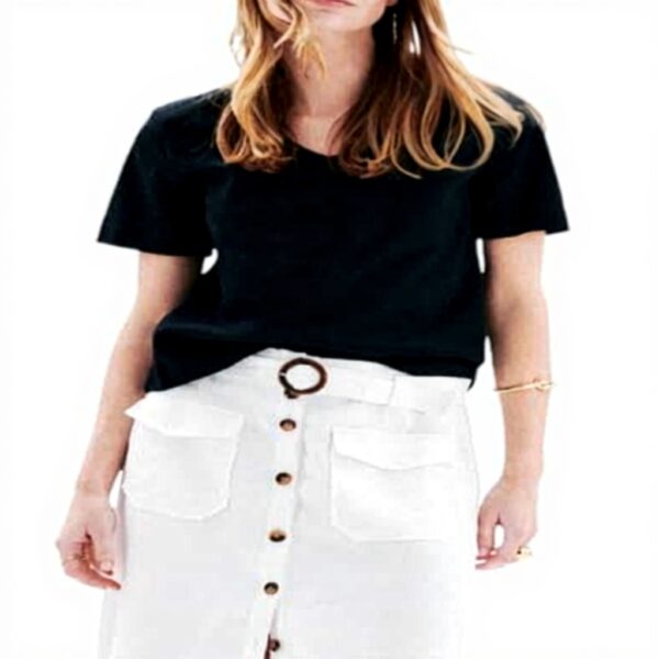 Caroll Tshirt manches courtes femme 100 coton noir