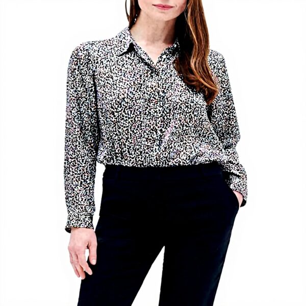 Chemise imprimée léopard Caroll femme soyeuse coupe droite