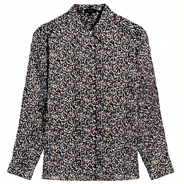 Chemise imprimée léopard Caroll femme soyeuse coupe droite