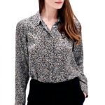 Chemise imprimée léopard Caroll femme soyeuse coupe droite