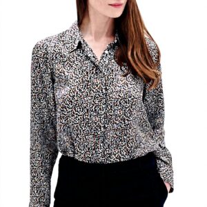 Chemise imprimée léopard Caroll femme soyeuse coupe droite