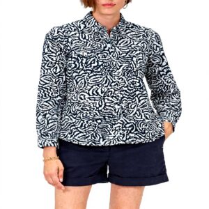 Caroll Chemise Femme Marine Modèle Jessica Élégant