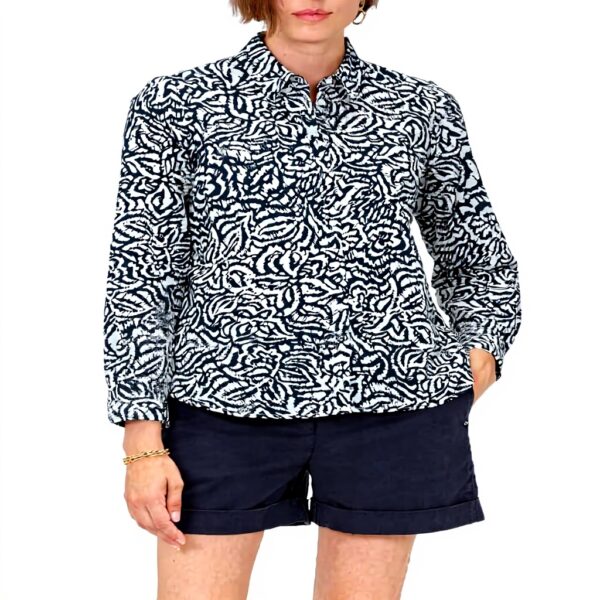 Caroll Chemise Femme Marine Modèle Jessica Élégant