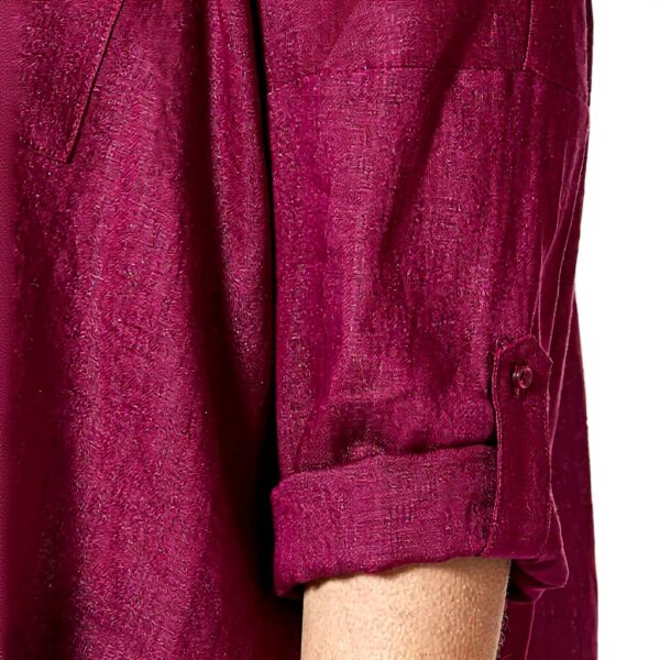 Chemise oversize CAROLL asymétrique lin femme mode