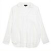 Chemise oversize CAROLL asymétrique femme blanche boutons