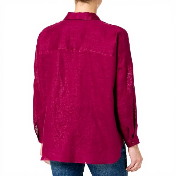 Chemise oversize CAROLL asymétrique lin femme mode