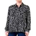 Chemisier Caroll Femme Pois Fonce Tendance Elegant