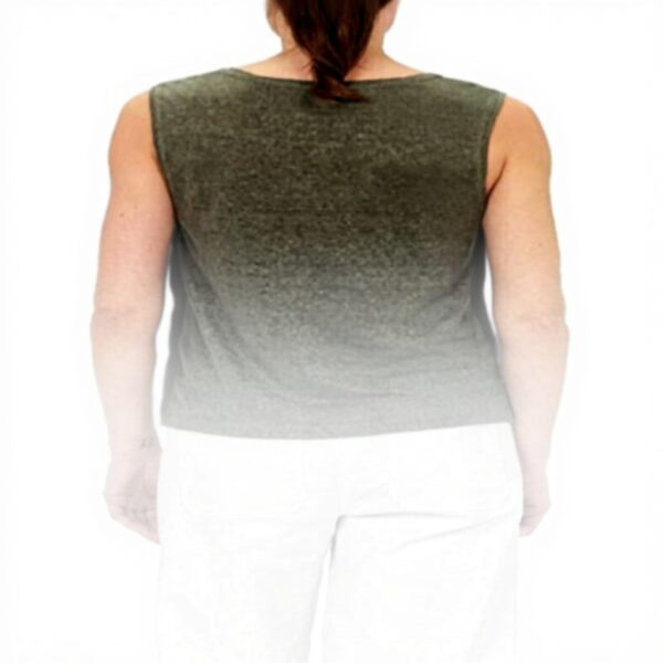 Débardeur femme Caroll en lin confortable couleur kaki