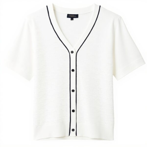 Caroll Gilet Femme Cloud Dancer Mode Vêtements