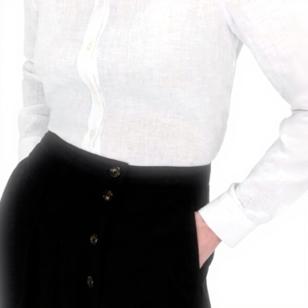 Jupe fluide midi Caroll femme longueur élégante noir