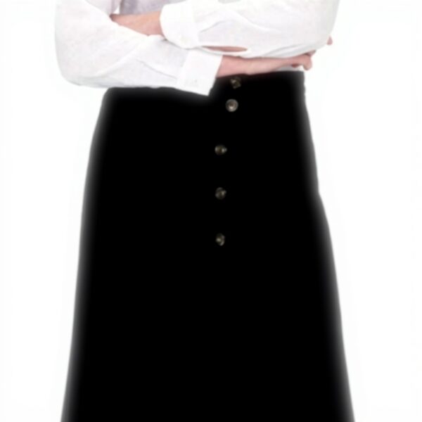 Jupe fluide midi Caroll femme longueur élégante noir