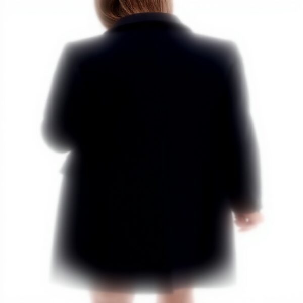 Manteau femme Caroll coupe droite évasée bleu tailles 36-46