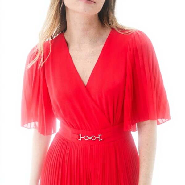 Pantalon combinaison Caroll encolure cache-cœur femme