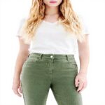 Caroll Pantalon Femme Taille Haute Couleur Beetle