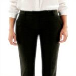 Caroll Pantalon Femme Taille Haute Coupe Droite Noir