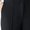 Caroll Pantalon Femme Noir Taille Haute Élégant-1