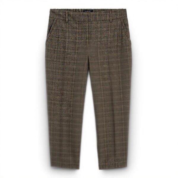 Caroll Pantalon Femme Marron Fonce Tailleur Elegant