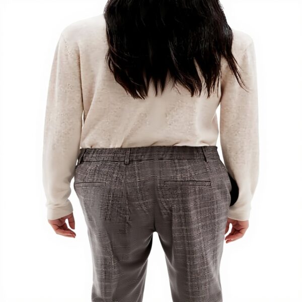 Caroll Pantalon Femme Marron Fonce Tailleur Elegant