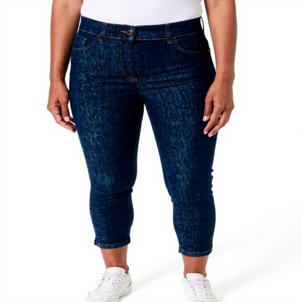 Pantalon Slim Pantacourt CAROLL Femme Bleu Taille 36 38 42