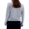 Pull femme 100 cachemire Caroll col rond gris clair