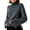 Caroll Pull-Over Femme Gris Fonce Mode Confortable L