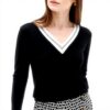 Pull-Over Femme Caroll Noir Confortable Mode Durable