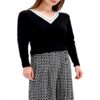 Pull-Over Femme Caroll Noir Confortable Mode Durable