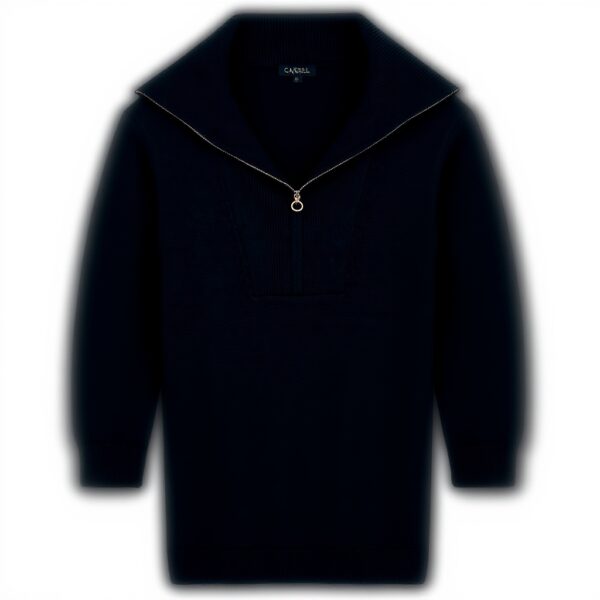 Robe Caroll manches longues pull marine casual femme