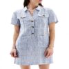 Caroll Robe Femme Denim Moyen Casual Mode Vêtements