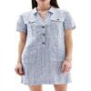 Caroll Robe Femme Denim Moyen Casual Mode Vêtements