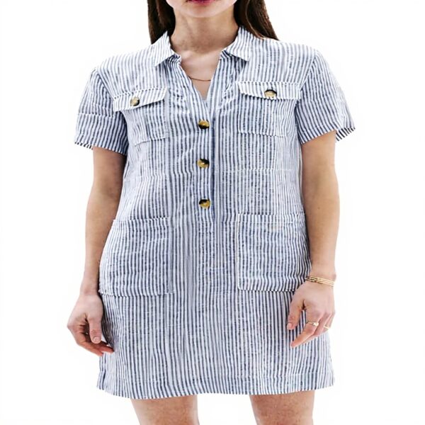 Caroll Robe Femme Denim Moyen Casual Mode Vêtements