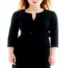 Robe Caroll Femme Casual Élégante Taille 36-44 Noir