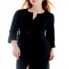 Robe Caroll Femme Casual Élégante Taille 36-44 Noir
