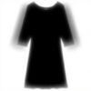 Robe casual Caroll mi-longue manches courtes noir femme