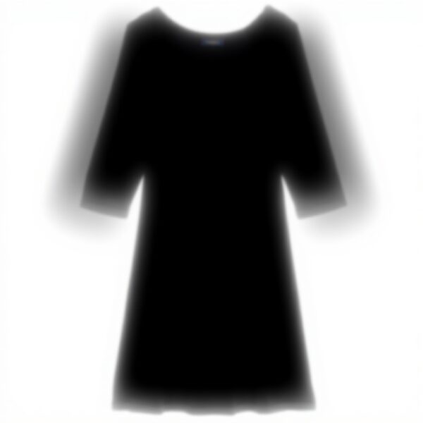 Robe casual Caroll mi-longue manches courtes noir femme