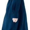 Robe midi Caroll viscose manches longues femme bleu-2