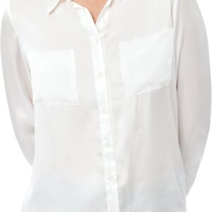 Chemisier en soie Caroll Femme Blouse Beige Taille 38-0