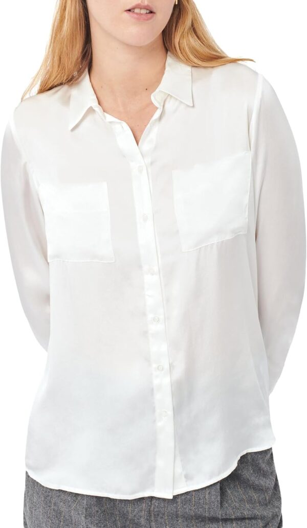 Chemisier en soie Caroll Femme Blouse Beige Taille 38-0