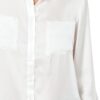 Chemisier en soie Caroll Femme Blouse Beige Taille 38-3