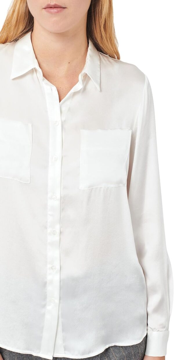 Chemisier en soie Caroll Femme Blouse Beige Taille 38-3